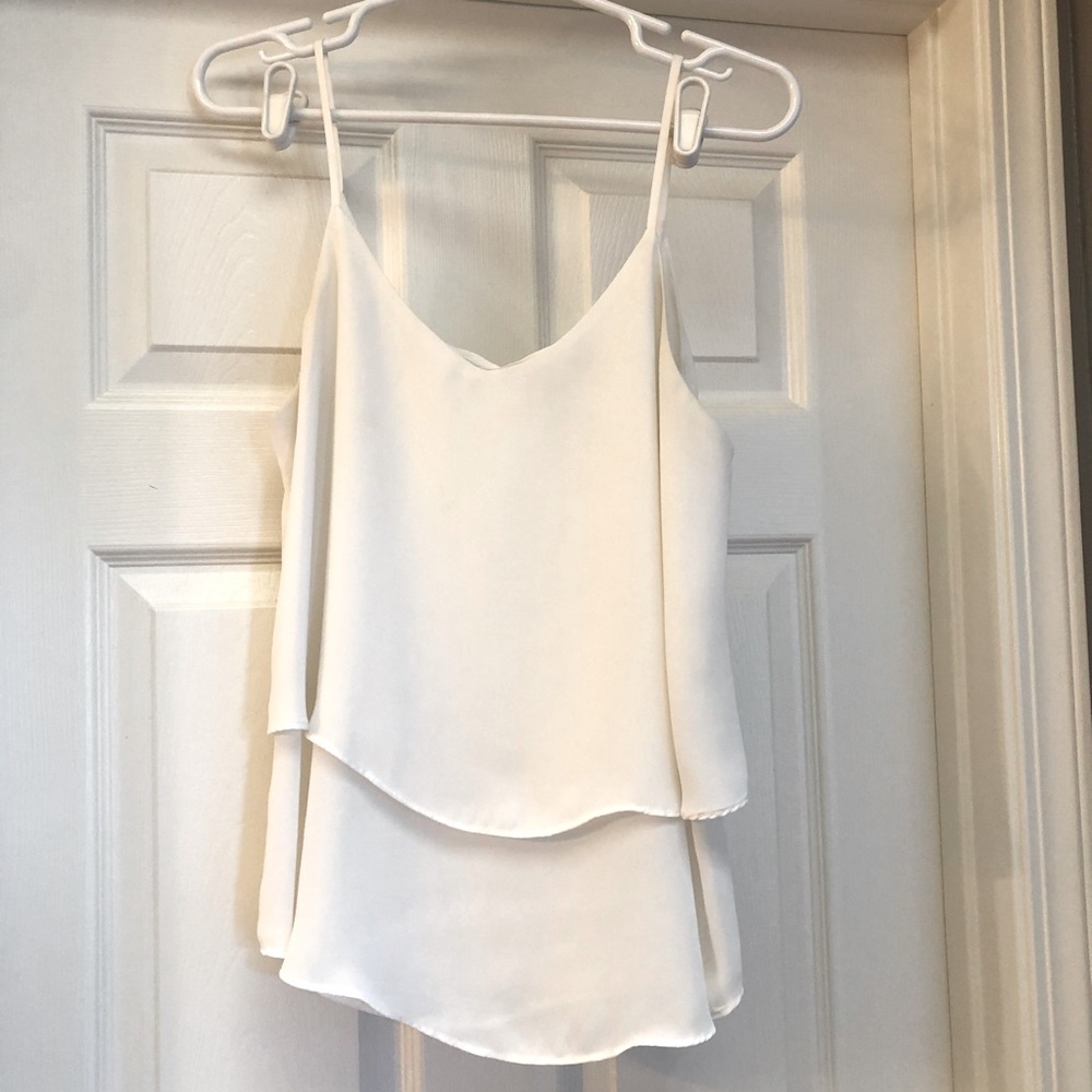 Beautiful white double layered tank